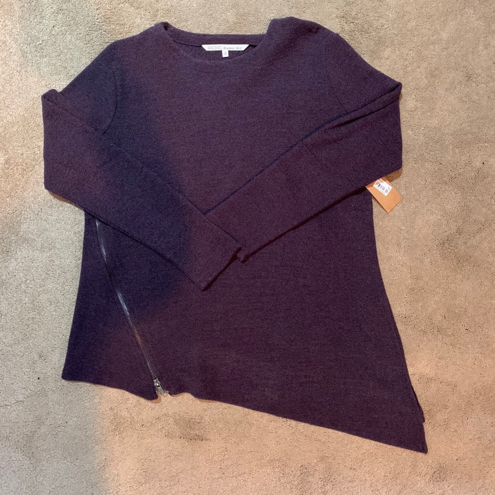 RACHEL Rachel Roy dark purple sweater medium NWT